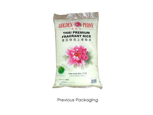 Golden Peony Rice Packaging
