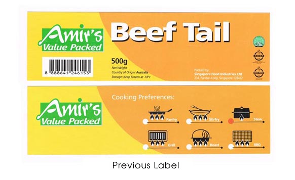 Amir's Label Design Before